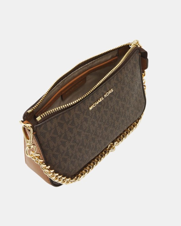 Bolsas Festa Mulher MICHAEL KORS Castanho 32F1GJ6W6B JET SET MD CHAIN POUCHETTE