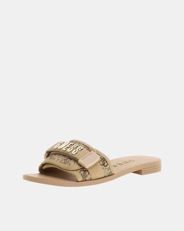Sapatilhas Abertas Mulher GUESS Beige FLJELY LEL19