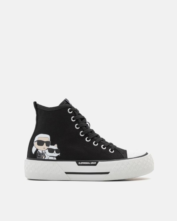 Sapatilhas Altas Mulher Karl Lagerfeld Preto KL60654T KAMPUS MAX III