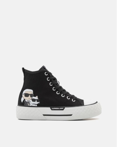  Zapatillas Altas Mujer Karl Lagerfeld Negro KL60654T KAMPUS MAX III