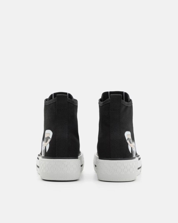 Sapatilhas Altas Mulher Karl Lagerfeld Preto KL60654T KAMPUS MAX III