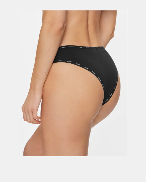  Ropa interior Partes de abajo Mujer GUESS Negro O4GG24 K6YW1 PRINTED BASIC THONG