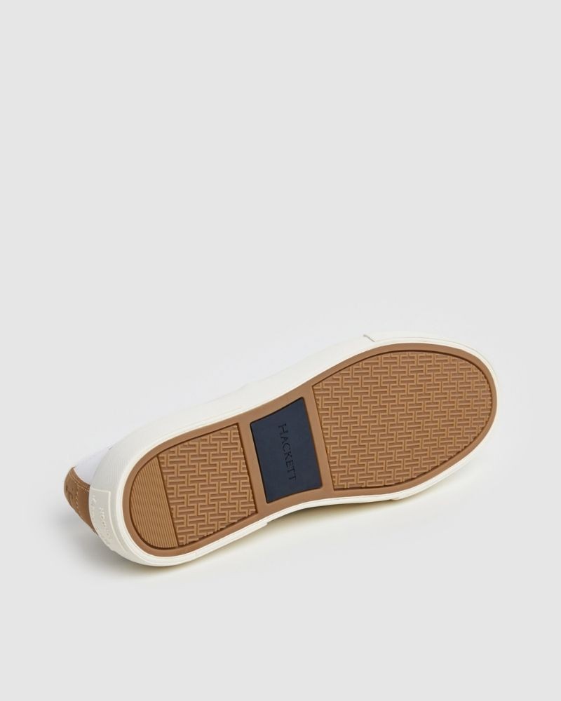 Sapatilhas Baixas Homem HACKETT Branco HMS21480 BLAKE SMART