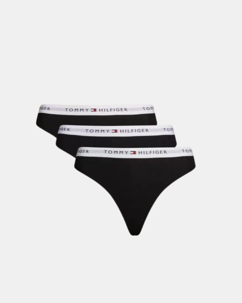 Cuecas Thong TOMMY HILFIGER Preto UW0UW055300SI 3 PACK