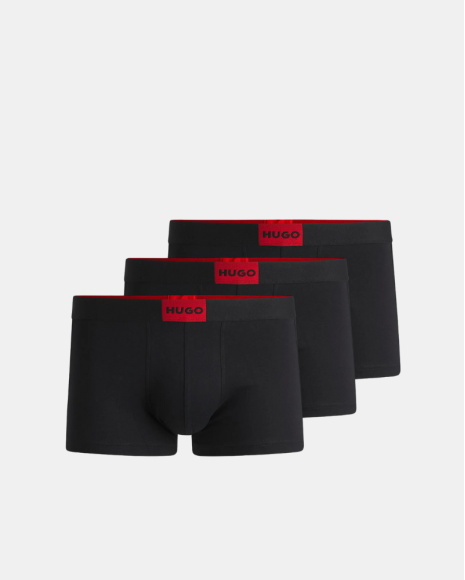  Ropa interior Boxer Hombre HUGO Negro 50532797 TRUNK TRIPLET GALAXY