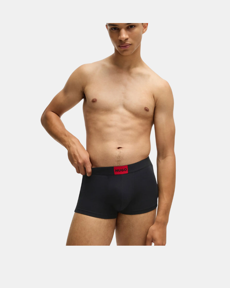 Cuecas Boxer Homem HUGO Preto 50532797 TRUNK TRIPLET GALAXY