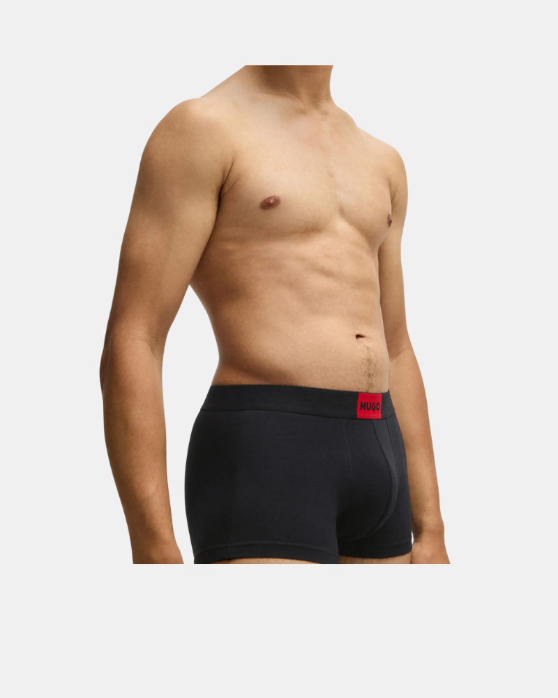 Cuecas Boxer Homem HUGO Preto 50532797 TRUNK TRIPLET GALAXY
