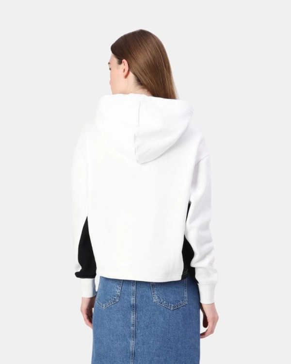 Casacos com Capuz Hoodie Mulher Karl Lagerfeld Branco A1W20017