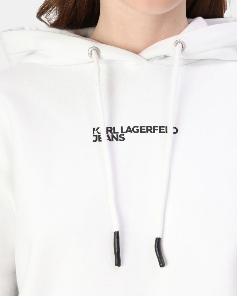 Casacos com Capuz Hoodie Mulher Karl Lagerfeld Branco A1W20017