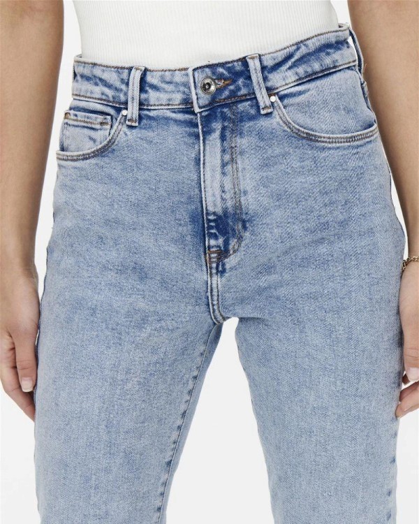 Calças de Gangas ONLY Mulher Azul 15248715 ONLEMILY STRETCH