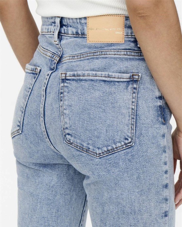 Calças de Gangas ONLY Mulher Azul 15248715 ONLEMILY STRETCH