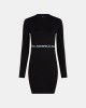 Vestidos Manga Comprida Mulher Karl Lagerfeld Negro A1W13009