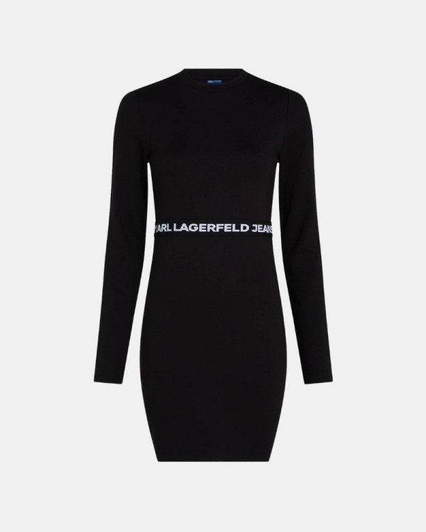  Vestidos  Manga larga Mujer Karl Lagerfeld Negro A1W13009