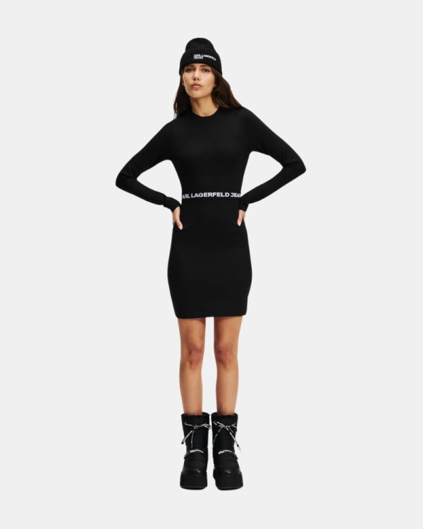  Vestidos  Manga larga Mujer Karl Lagerfeld Negro A1W13009