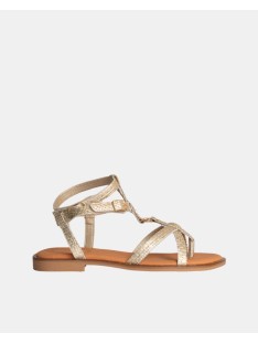  Sandalias Abiertas Mujer RKS Oro 122492