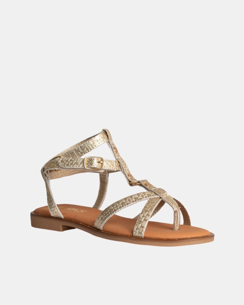 Sandalias Abertas Mulher RKS Ouro 122492
