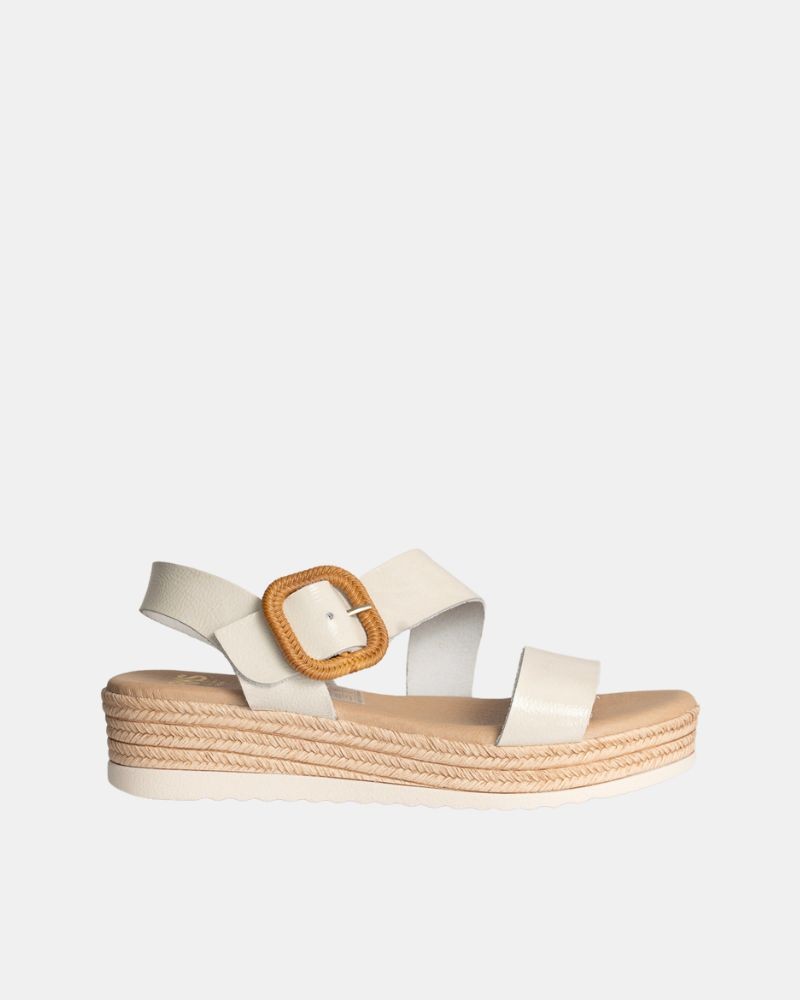  Sandalias Abiertas Mujer RKS Blanco 5694