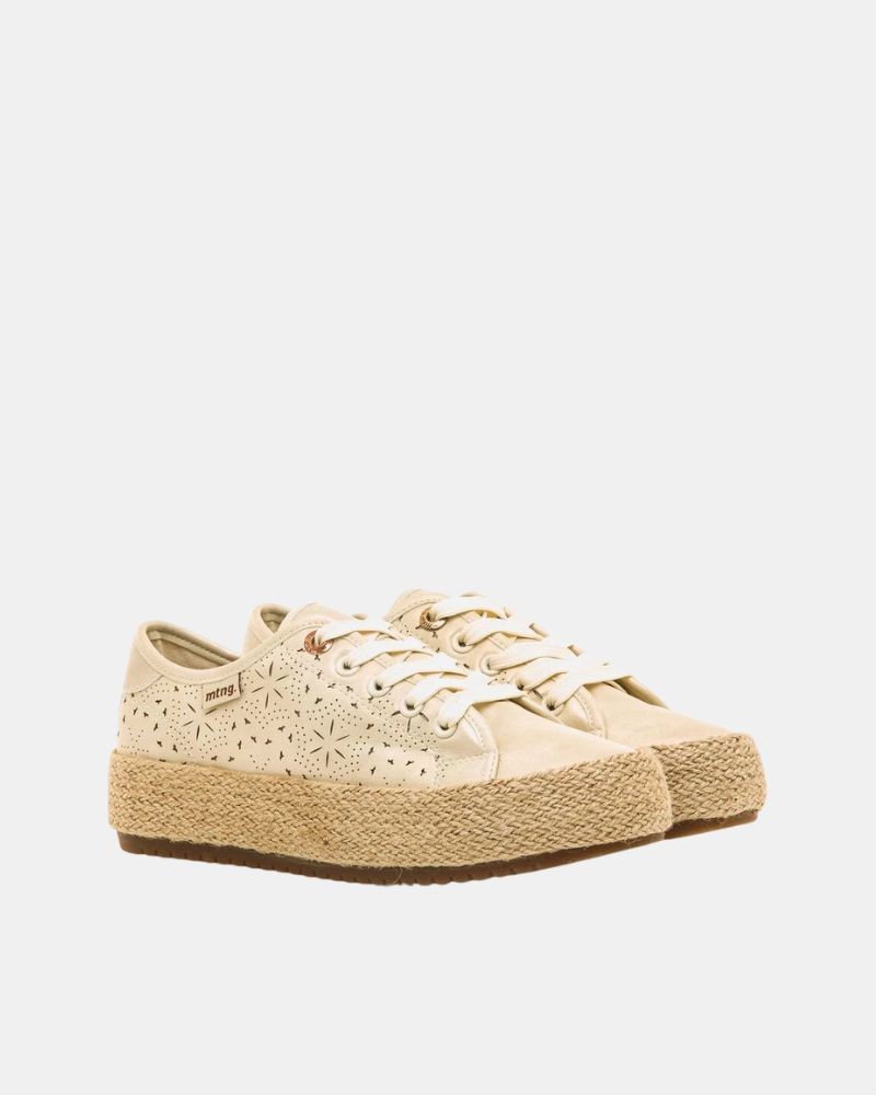 Sapatos de Rafia Mulher MUSTANG Bege 60415