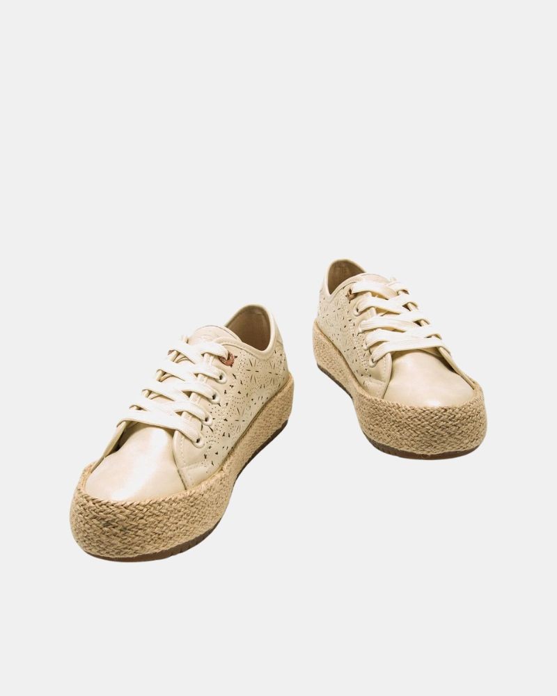 Sapatos de Rafia Mulher MUSTANG Bege 60415