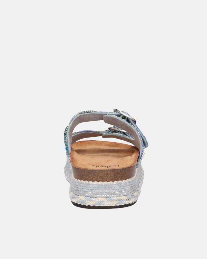  Sandalias Abiertas Mujer LA STRADA Azul 2481508