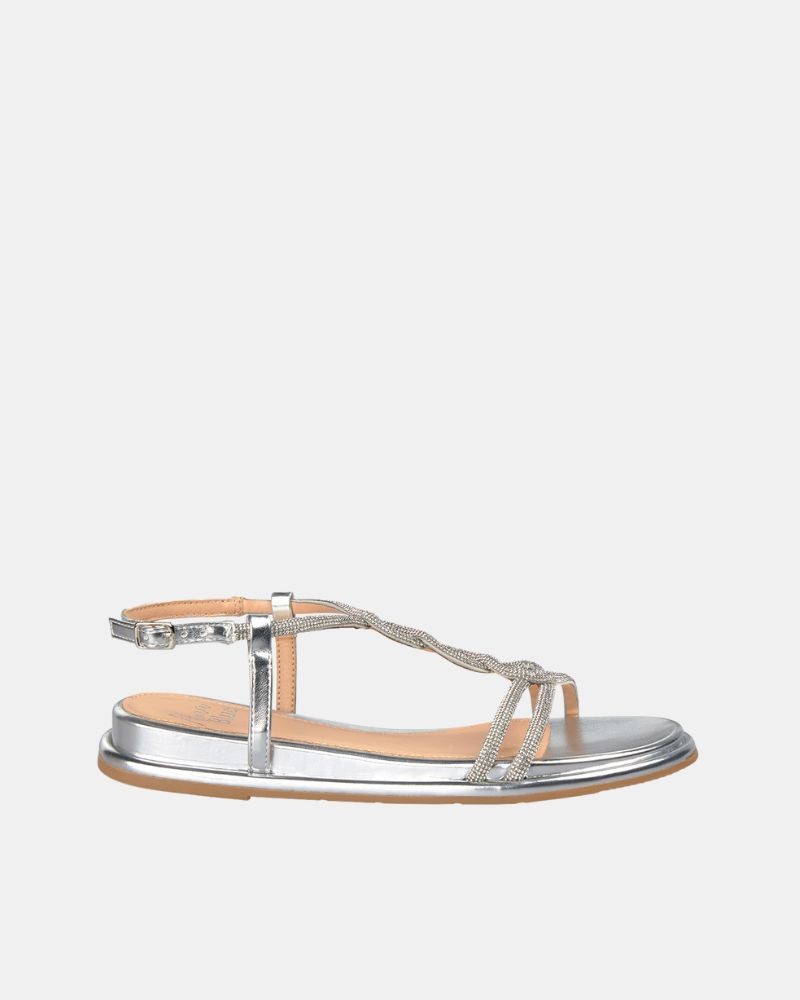 Sandalias Fiesta Mulher Alma Blue Prata V25BLD109