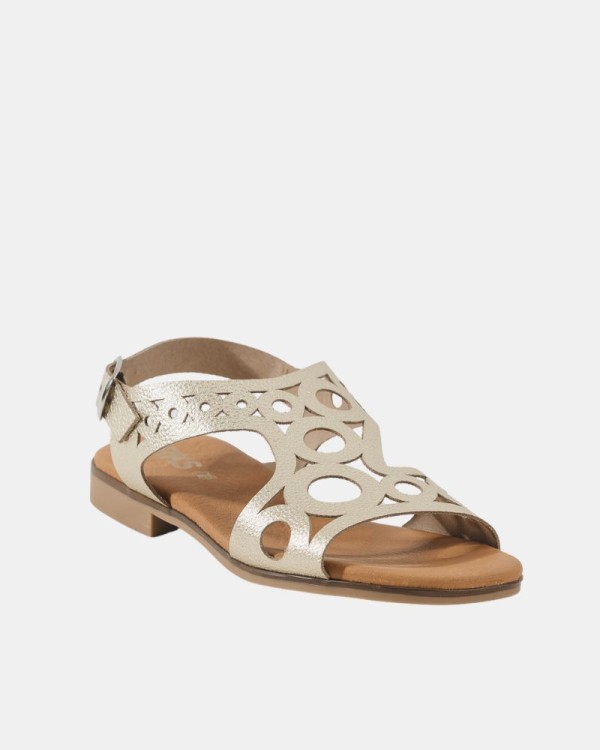 Sandalas Abertas Mulher RKS Ouro 3049