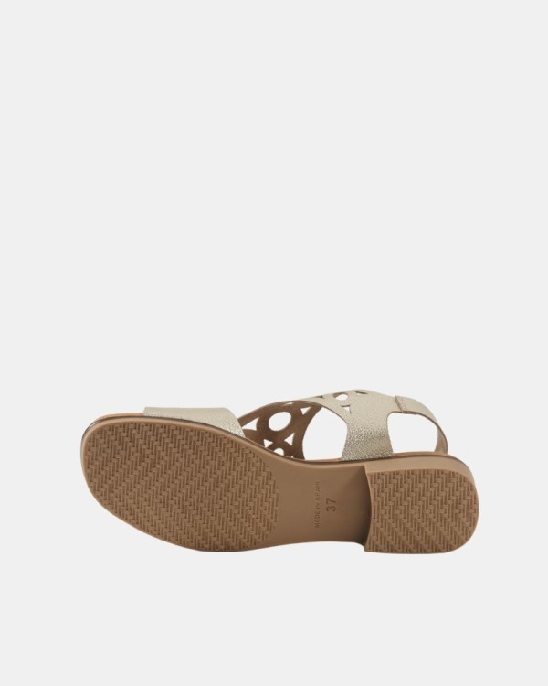  Sandalias Abiertas Mujer RKS Oro 3049