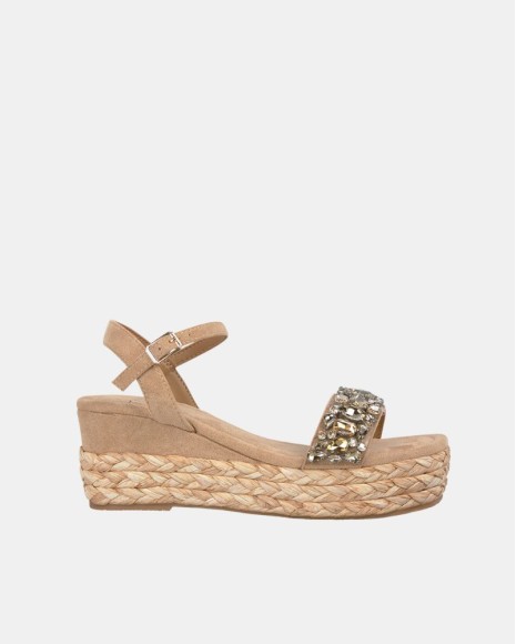 Sandalias Fiesta Mulher Alma Blue Areia V25BLG112