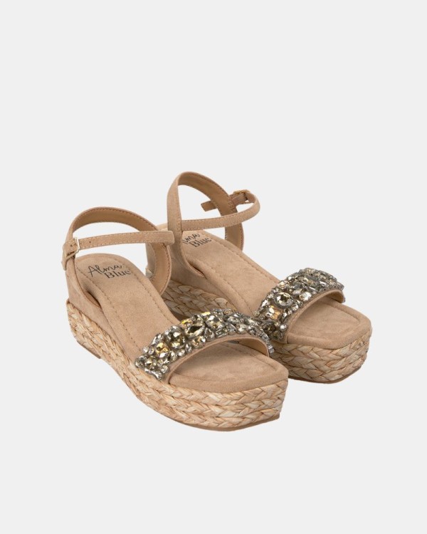  Sandalias Fiesta Mujer Alma Blue Arena V25BLG112