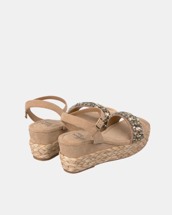  Sandalias Fiesta Mujer Alma Blue Arena V25BLG112