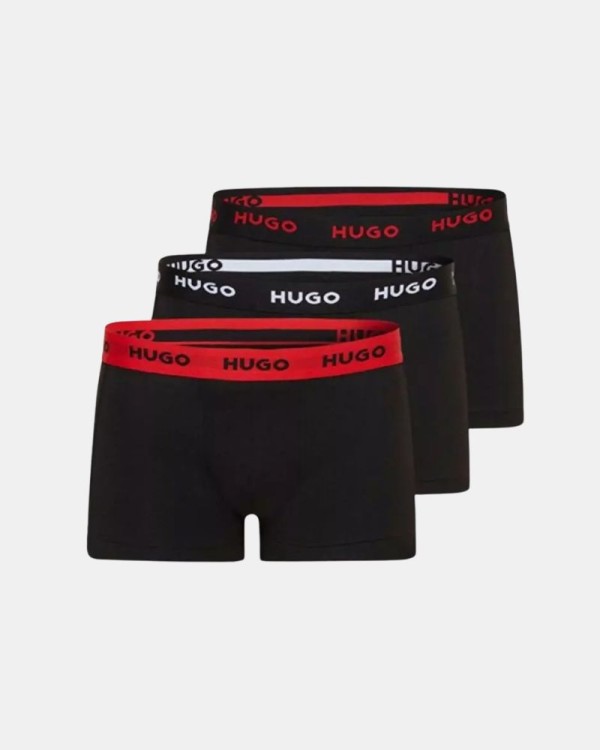 Cuecas Boxer Homem HUGO Preto 50469766 TRUNK TRIPLET PACK