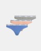  Ropa interior Mujer CALVIN KLEIN Multicolor 000QD5209EW9G THONG 3PK