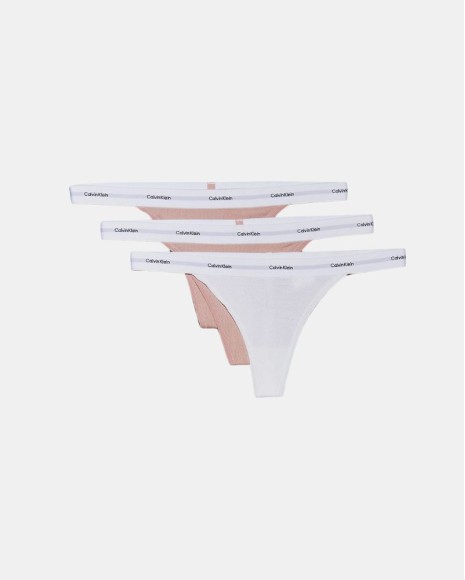  Ropa interior Mujer CALVIN KLEIN Multicolor LV00QD5308TL2 STRING THONG 3PK