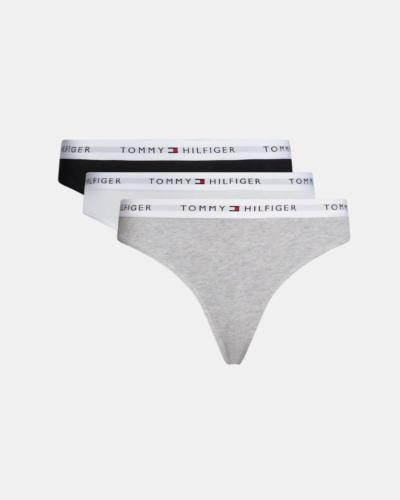 Roupa Interior Mulher TOMMY HILFIGER Multicolor UW0UW0553005F 3 PACK FIO DENTAL