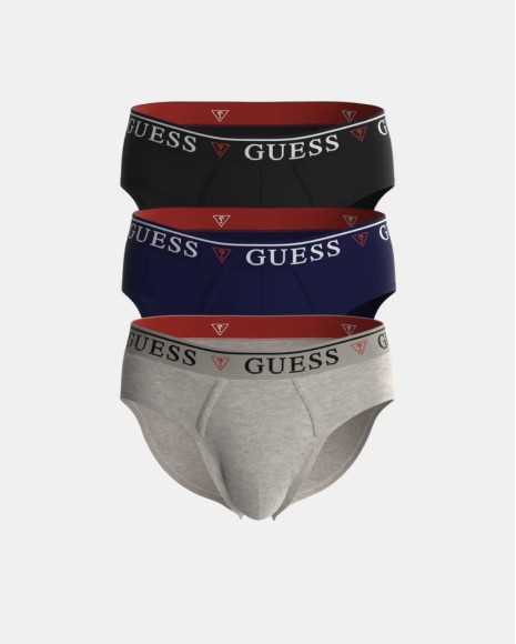 Cuecas Slips Homem GUESS Multicolor U97G00 KCD31 BRIAN HERO BRIEF 3 PACK