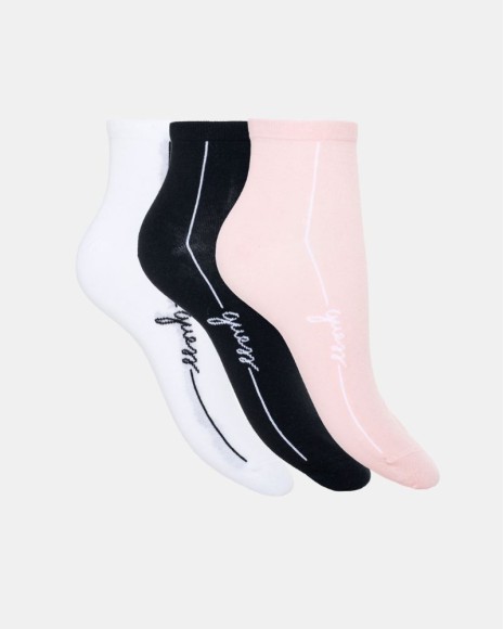 Meias Curtas Mulher GUESS Multicolor O4YG06 KBZU0 3PACK COTTON SOCKS
