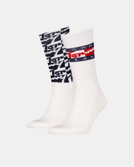 Meias Altas Homem TOMMY HILFIGER Branco 701229891