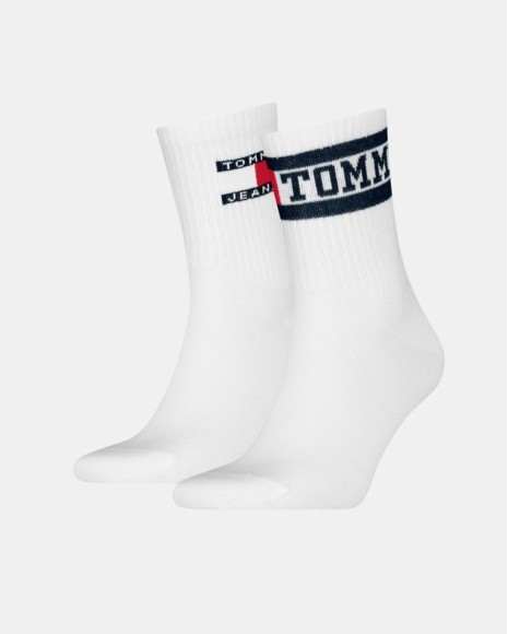 Meias Altas Homem TOMMY HILFIGER Branco 701232882