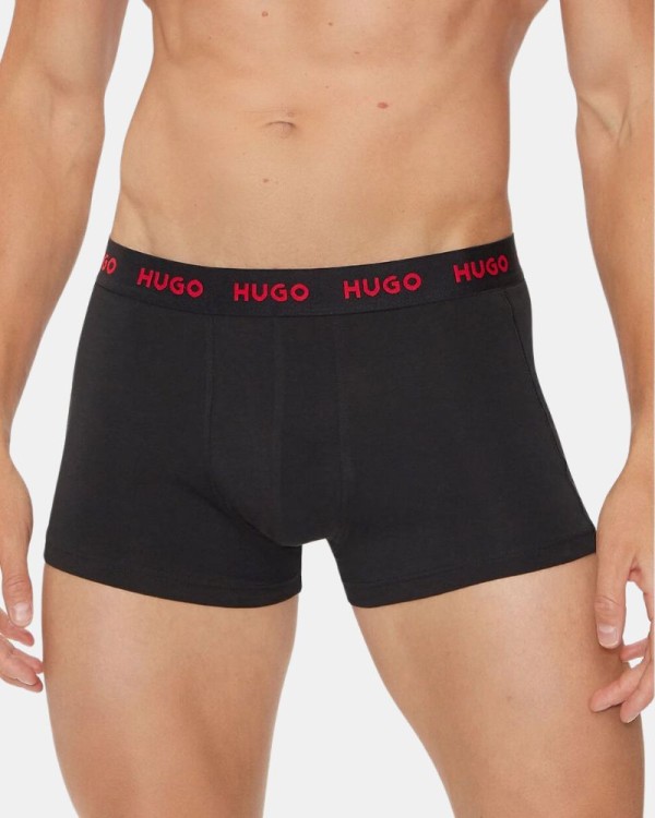 Cuecas Boxer Homem HUGO Preto 50517878 TRUNK TRIPLET PACK