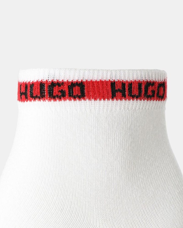 Meias Altas Homem HUGO Branco 50516390 2P SH TAPE CC