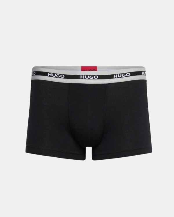 Cuecas Boxer Homem HUGO Preto 50492375 TRUNK TRIPLET PLANET