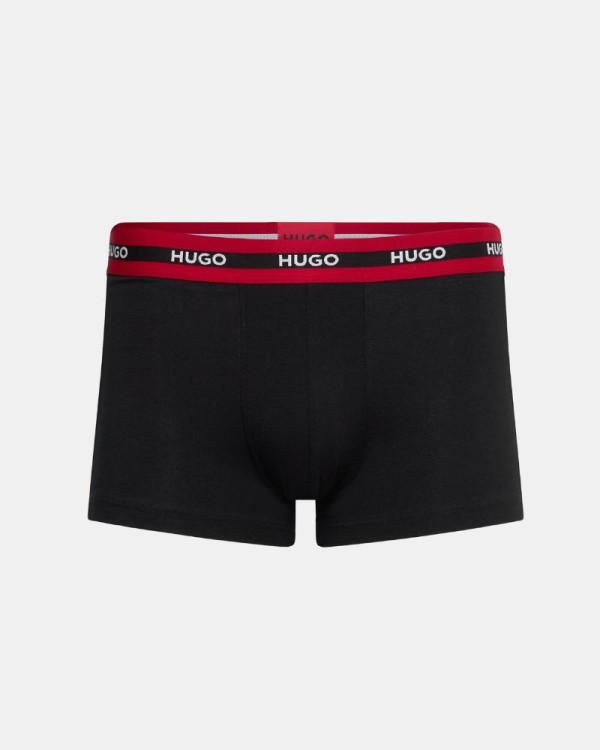  Ropa interior Boxer Hombre HUGO Negro 50492375 TRUNK TRIPLET PLANET