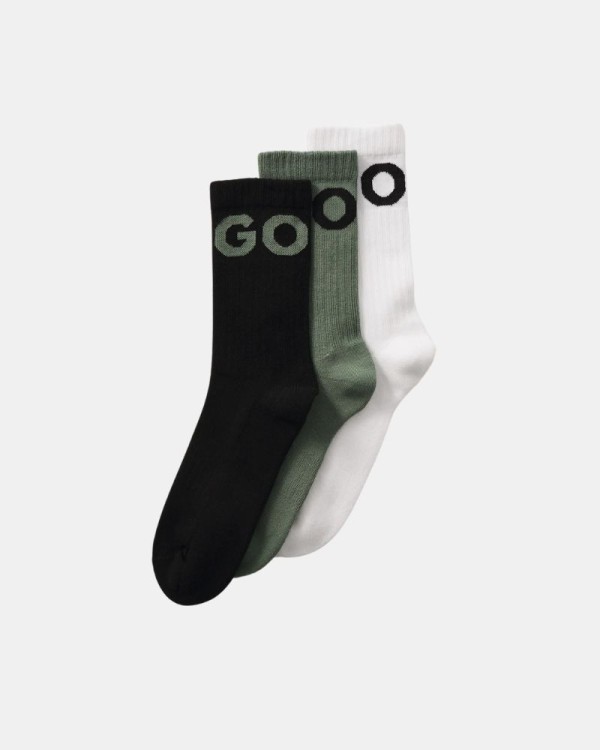 Meias Altas Homem HUGO Multicolor 50531517 3P QS ICONIC