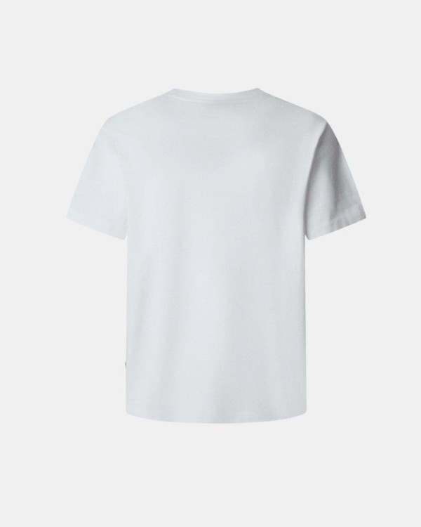 T-shirts Manga curta Homem PEPE JEANS Branco PM509959 MILTON TEE