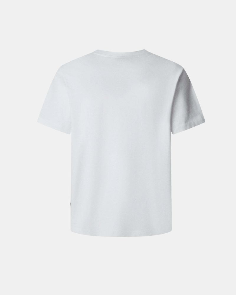 T-shirts Manga curta Homem PEPE JEANS Branco PM509959 MILTON TEE