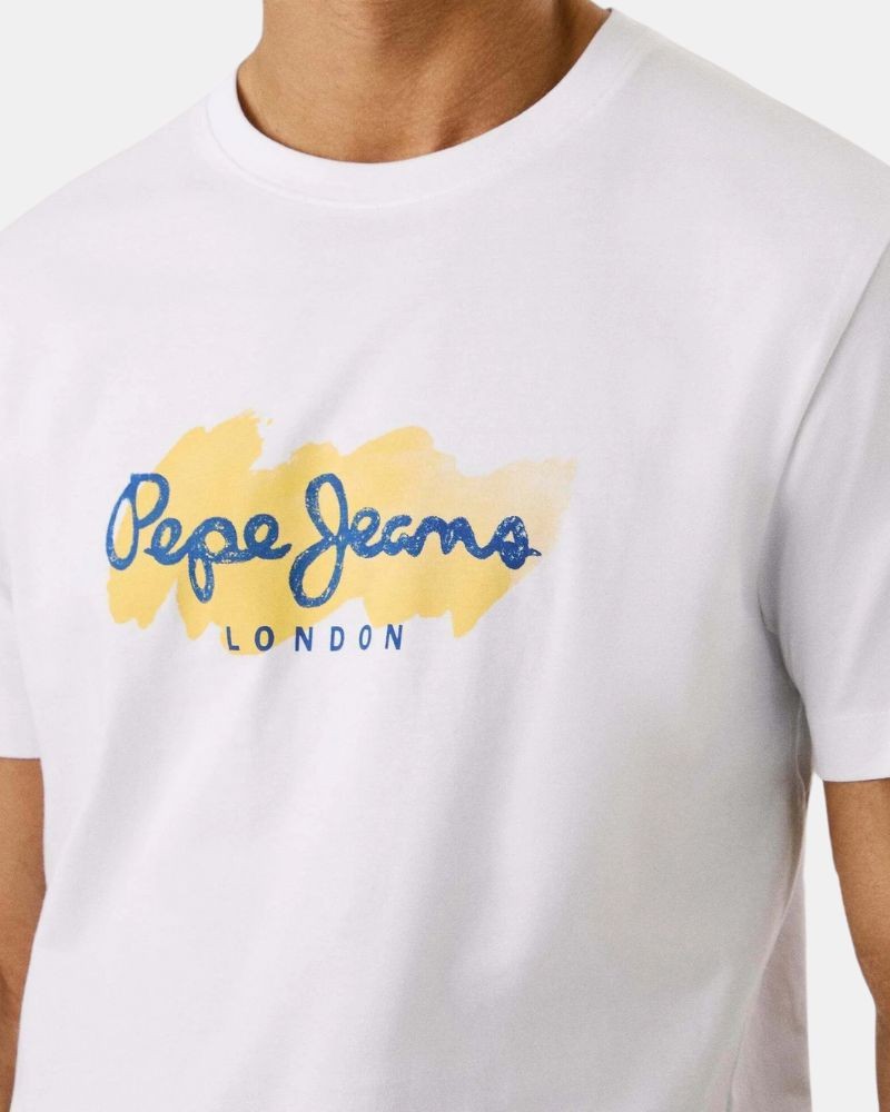  Camisetas Manga corta Hombre PEPE JEANS Blanco PM509959 MILTON TEE