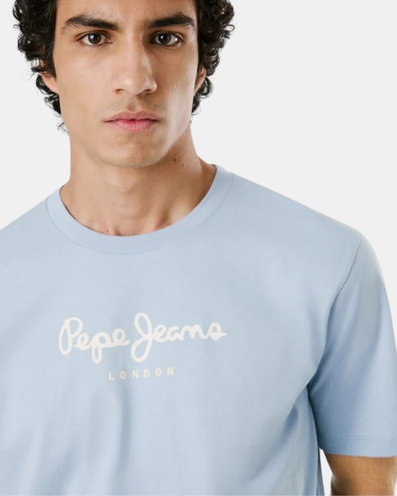 T-shirts Manga curta Homem PEPE JEANS Azul PM509979 EGGO N