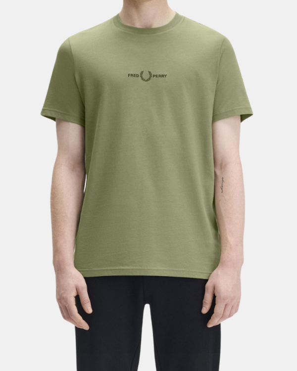  Camisetas Manga corta Hombre FRED PERRY Verde M4580