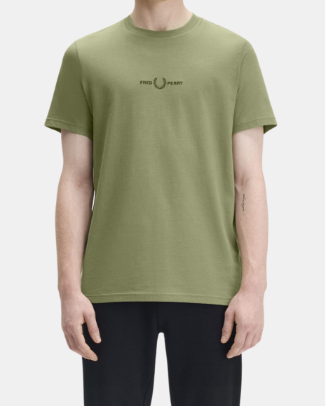 T-shirts Manga curta Homem FRED PERRY Verde M4580