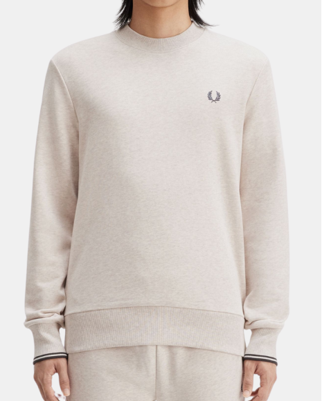 Camisolas Sem Capuz Homem FRED PERRY Nude M7535